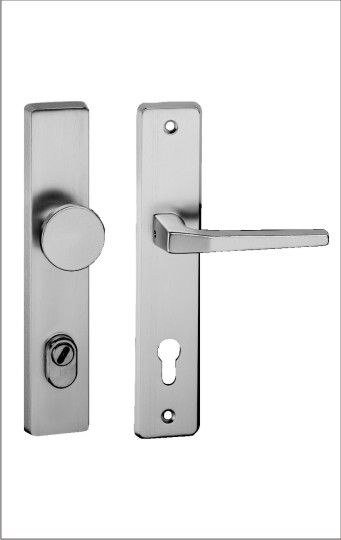 Kování bezpečnostní HEROLD klika/knoflík 92 mm vložka PRAVOLEVÝ bronzový elox F4 s překrytím - Kliky, okenní a dveřní kování, panty Kování dveřní Kování dveřní bezpečnostní